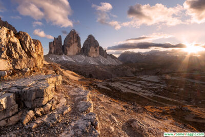 Tre Cime di Lavaredo al Tramonto