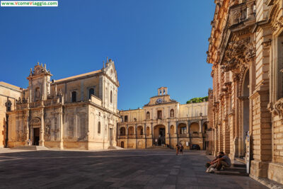 Piazza duomo, sulla quale sorgono molte delle cose da vedere a Lecce